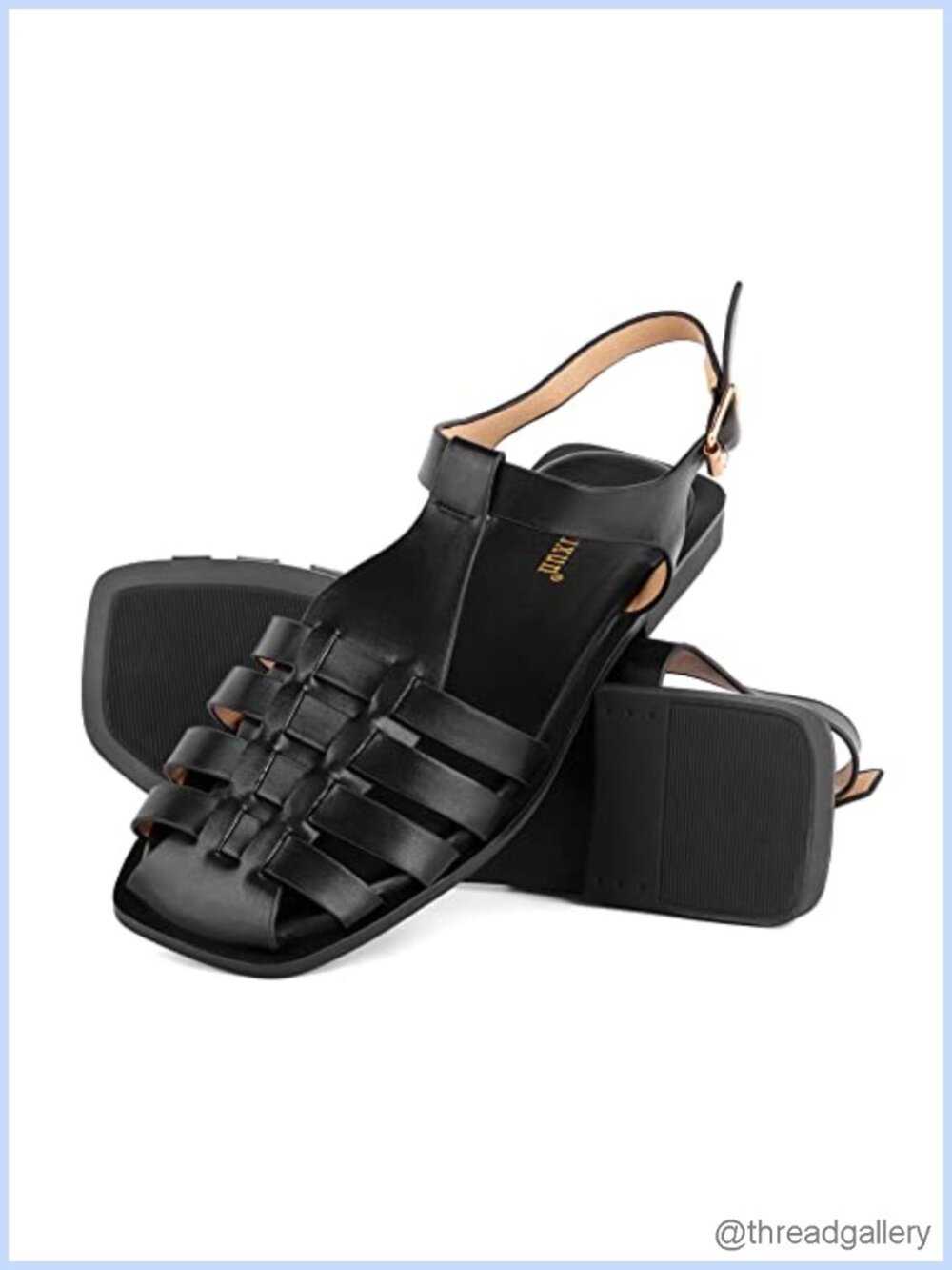 Women's Closed Toe Roman Gladiator Flat Sandals Slingback Ankle Strap